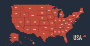 Printable:Uj3t4zt70_Q= Map of United States of America