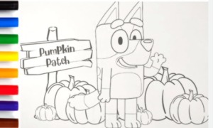 Free Printable:4-Yw9mlarni= Bluey Coloring Pages