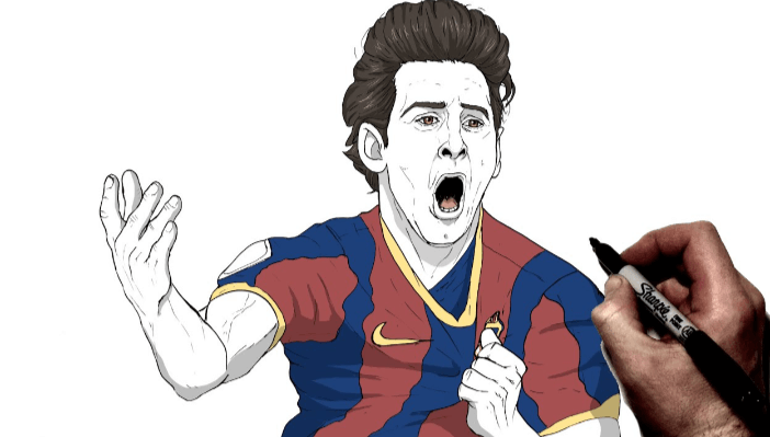 Easy:_-Njq21_Kxa= Messi Drawing